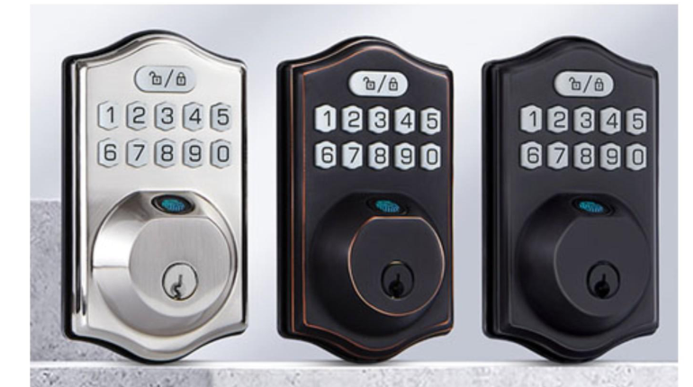 Smart fingerprint deadbolt door lock