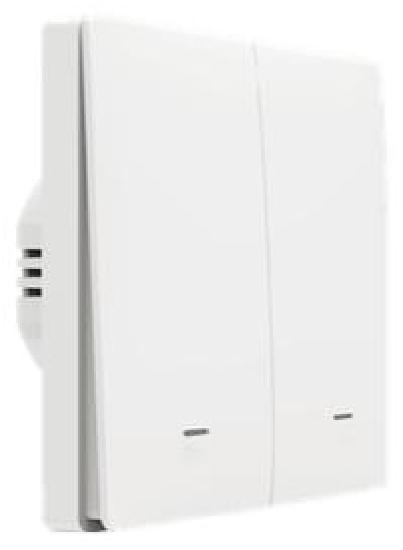 Smart physical button wall switch, double gang